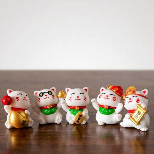 Gatitos de la suerte en miniatura